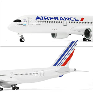 QIYUMOKE 1/144 Large Scale France A350 Airplane Model Kits for Airbus A350 Dreamliner Airlines Resin Plane Model with Display Stand for Adult Aviation Enthusiast Gift or Display Decorations