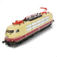 1:87 Scale 1973 BR103 226-7 Train Model Set Plastic Locomotive Train with Track Set Stuff Train Ornament Model Adult Train Collection Set Train Gift for Kid (No Assembly Required)