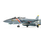 F-14A Tomcat 1/72 Metal Airplane Model Kits with Stand VF-2 Bounty Hunters DieCast Alloy Fighter Model Jet Replica Pre-Build Military Aircraft Collection for Display or Gift