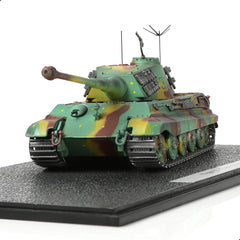 1:72 Die-cast WWII German Tiger II King Tiger Heavy Tank Model, East 1944, Light & Shadow Finish