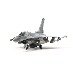 NUOTIE F-16C Fighting Falcon model in navy, side view with weapons