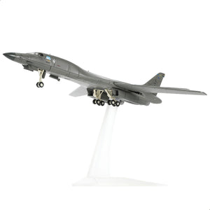 NUOTIE Model B-1B Lancer aircraft model in gray with landing gear, front view