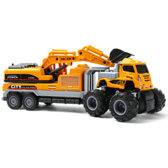 1:43 Die-cast Excavator Engineering Vehicle Model Kit, Metal Car