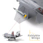 NUOTIE F-35C Lightning 1/72 Metal Fighter Model Kits with Stand 3 Versions ABC DieCast Alloy Jet Replica Pre-Build Military Aircraft Collection for Display or Gift (USN VX-23 75)