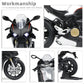 1:12 Motorcycle Model Toy Compatible for Ducati V4S Alloy Metal Diecast Motorbike with Sound and Light Mini Sport Bike Display Gift for Adult Collectors