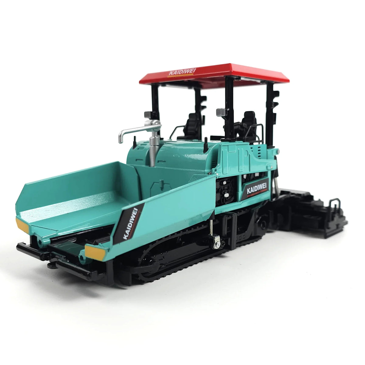 1:40 RISOPEN die-cast construction asphalt paver scale model in teal and red