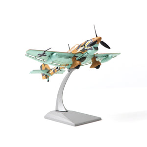 NUOTIE Model 1/72 scale Junkers Ju-87 Stuka diecast metal model aircraft in camouflage pattern, underside view