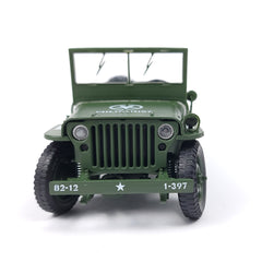 1:18 Die-cast Willys Military Jeep Tactical Off-Road Scale Model