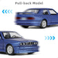 1:36 BMW M3 Diecast Metal Model Car - Pull Back Toy Vehicle, Classic Sports Car Replica for Collectors