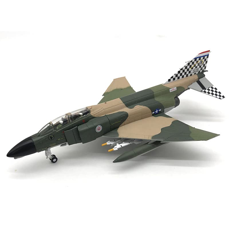1/100 Scale F-4C Phantom II Diecast Metal Model - USAF Fighter Jet with Stand by NUOTIE
