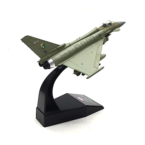 1/100 Eurofighter Typhoon EF-2000 Diecast Metal Model - RAF (UK) Fighter Jet with Stand by NUOTIE