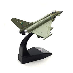 1/100 Eurofighter Typhoon EF-2000 Diecast Metal Model - RAF (UK) Fighter Jet with Stand by NUOTIE