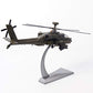 NUOTIE 1/72 Apache AH-64A Armed Helicopter Die-Casting Aircraft Model Armed Helicopter Simulation Airplane Model Alloy Military Finished Product Decoration.