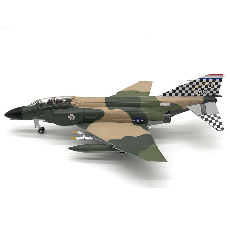1/100 Scale F-4C Phantom II Diecast Metal Model - USAF Fighter Jet with Stand by NUOTIE