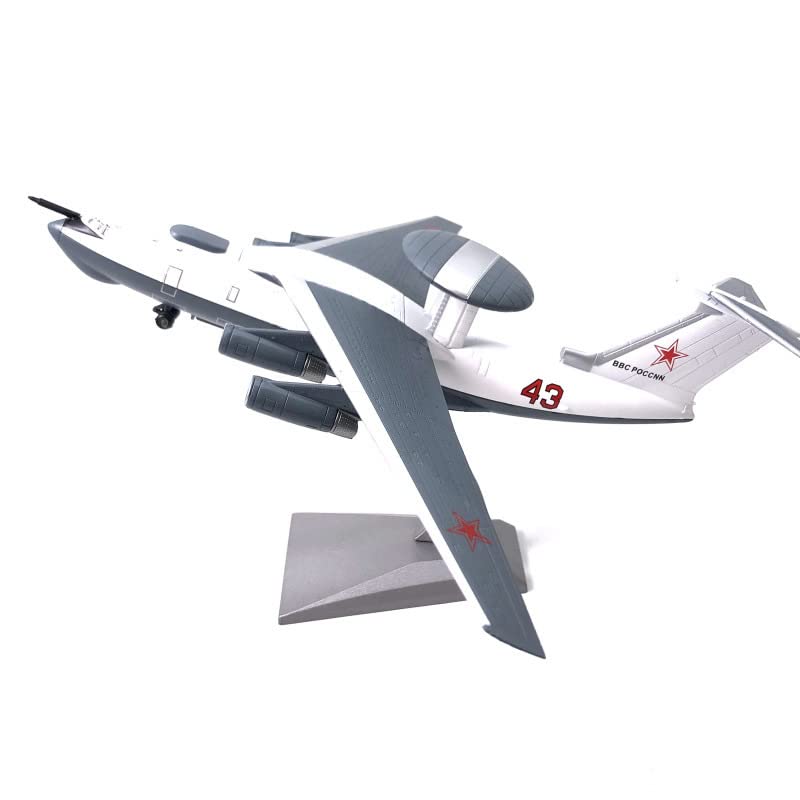 1/200 Soviet A-50 AWACS Diecast Metal Model - "Workhorse" Radar Aircraft with Stand by NUOTIE