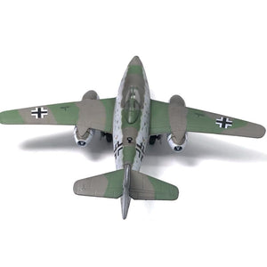 NUOTIE Me-262 Stormbird model in green and gray camouflage, top view, aircraft