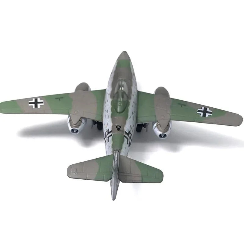 NUOTIE Me-262 Stormbird model in green and gray camouflage, top view, aircraft