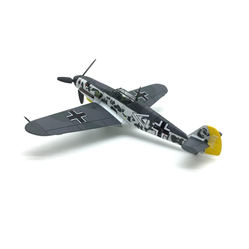 1/72 Scale Messerschmitt Bf-109 Diecast Metal Model - WWII German Fighter Jet with Stand