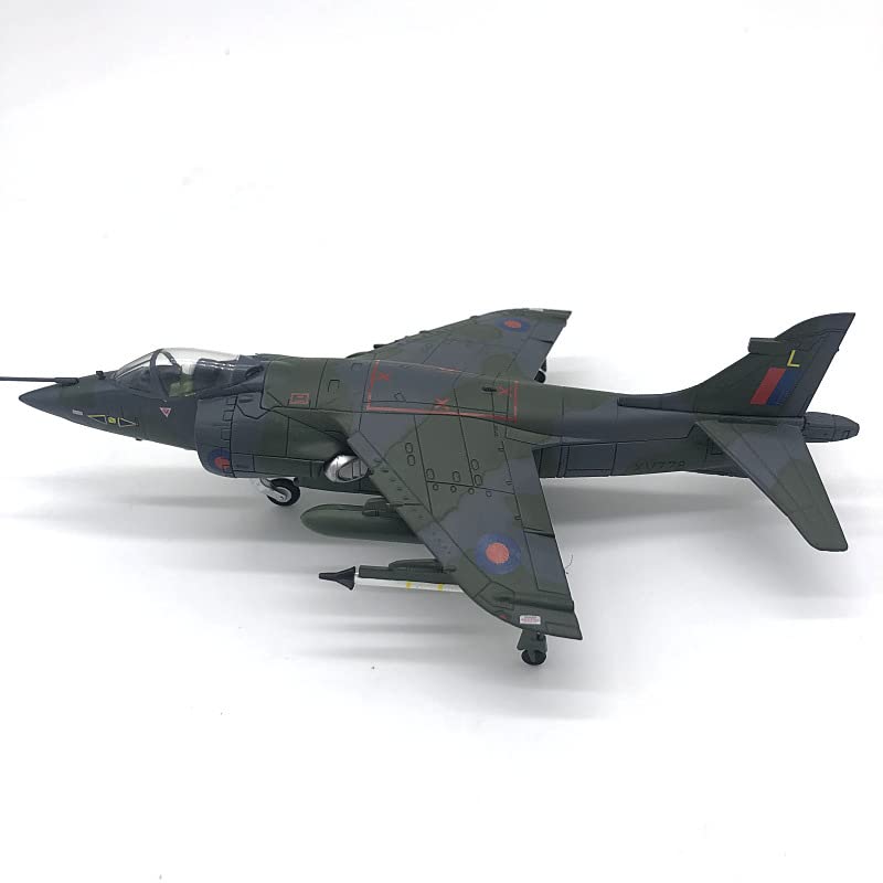 1/72 Scale British Harrier Diecast Metal Model - RAF V/STOL Vertical Takeoff Fighter Jet