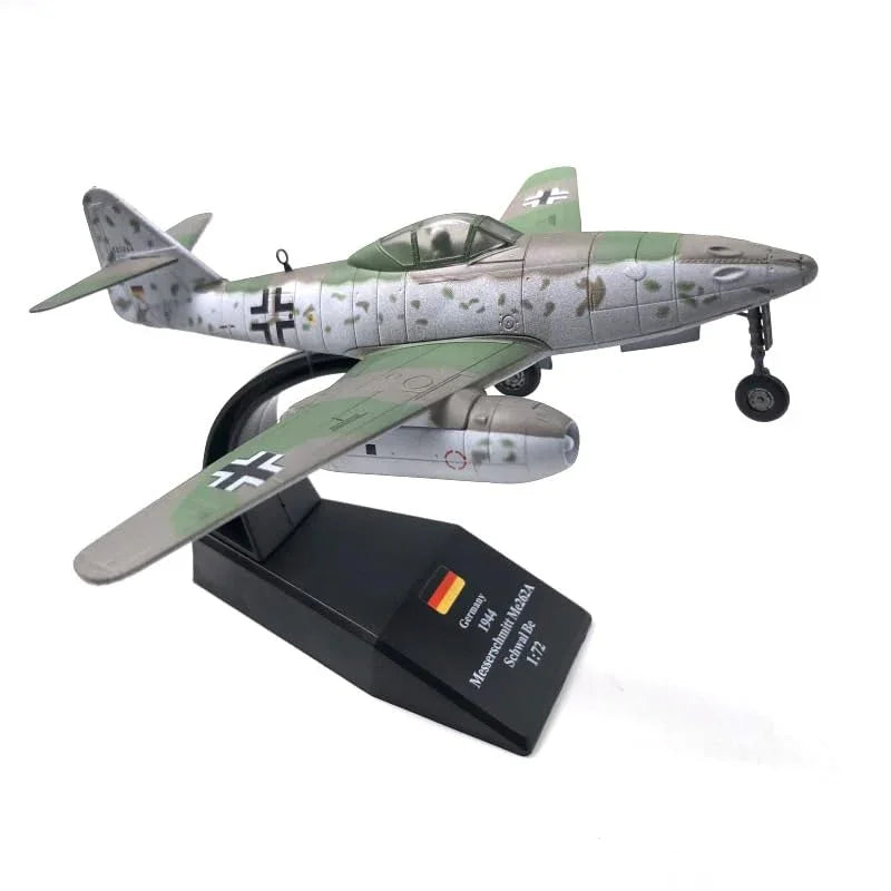 NUOTIE Me-262 Stormbird model aircraft in green and gray camouflage, side view