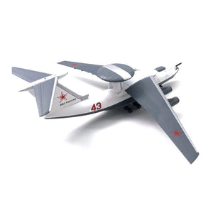 NUOTIE 1/200 Soviet A-50 AWACS diecast model with radar, side view