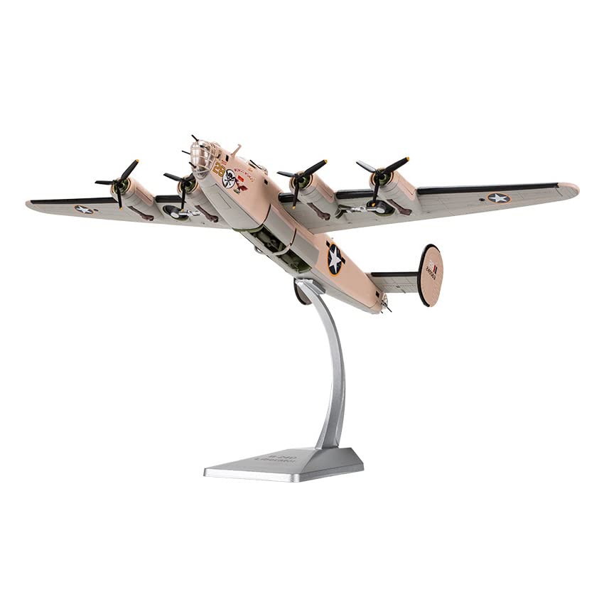 NUOTIE 1/72 Scale B-24 Liberator Bomber Model wongo wongo Painted Metal Die-Cast Aircraft Model Military Display Collection and A Creative Gift for Airplane Model Enthusiasts