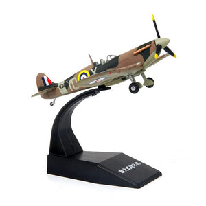 NUOTIE 1/72 Scale Spitfire Fighter Model World War II Legendary Fighter Metal Die-cast Airplane Models for Collections and Gifts