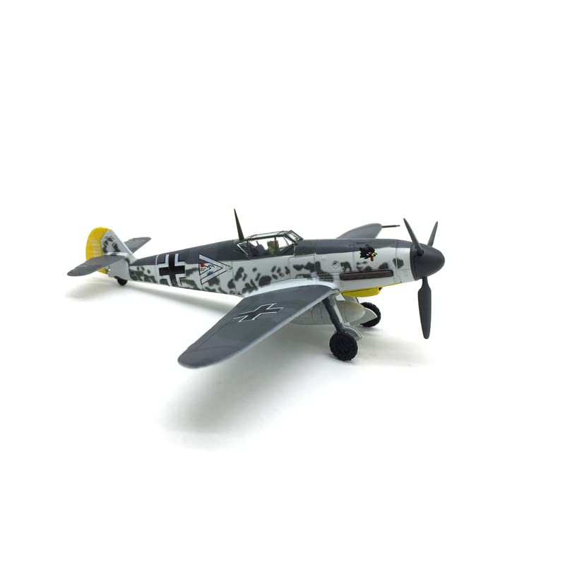 1/72 Scale Messerschmitt Bf-109 Diecast Metal Model - WWII German Fighter Jet with Stand