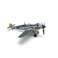 1/72 Scale Messerschmitt Bf-109 Diecast Metal Model - WWII German Fighter Jet with Stand