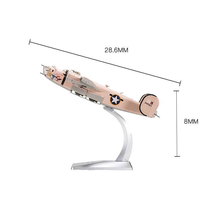 NUOTIE B-24 Liberator Bomber-Modell im Maßstab 1:72, Wongo Wongo, lackiertes Metalldruckguss-Flugzeugmodell, militärische Ausstellungssammlung und ein kreatives Geschenk für Flugzeugmodell-Enthusiasten