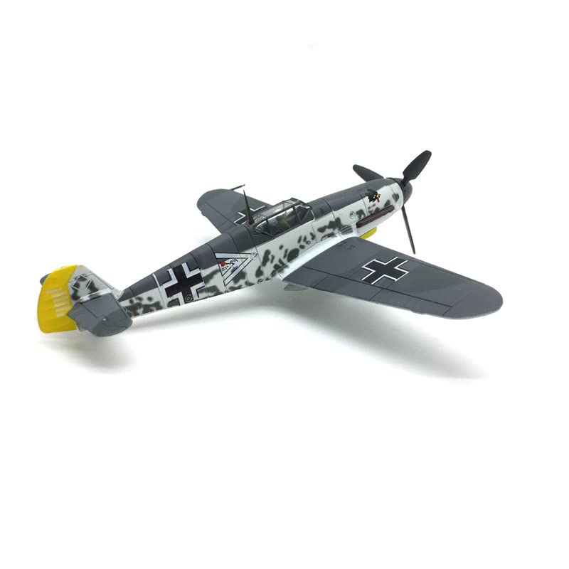 1/72 Scale Messerschmitt Bf-109 Diecast Metal Model - WWII German Fighter Jet with Stand