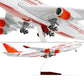 1/160 Air India Scale Model Airplane Boeing 747-400 Plane for Adult Aviation Enthusiasts Aircraft