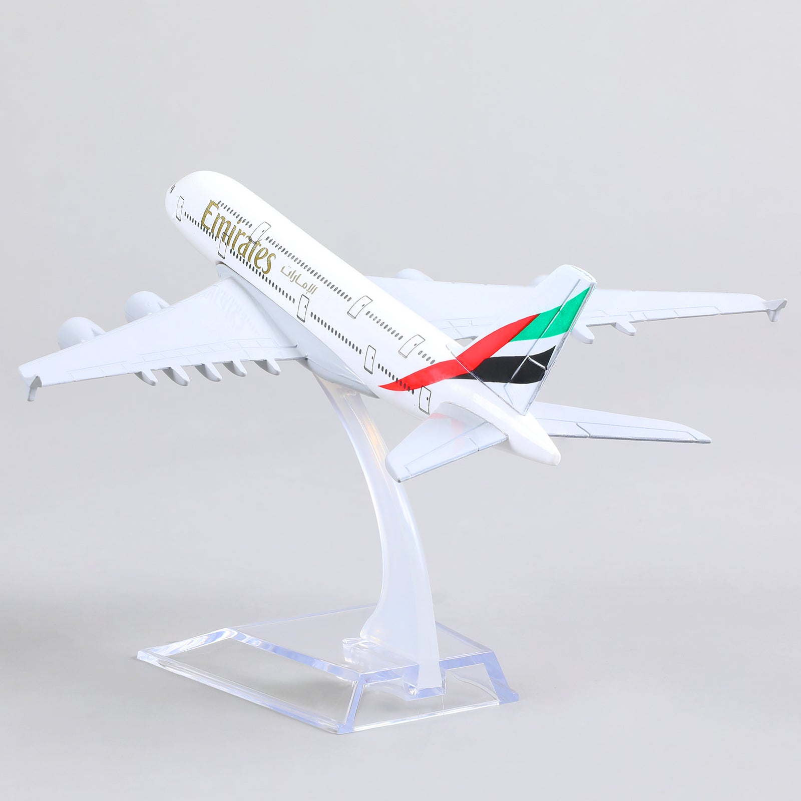 1/400 Diecast Metal Emirates Airbus A380 Passenger Airliner Model, Collector's Display by QIYUMOKE