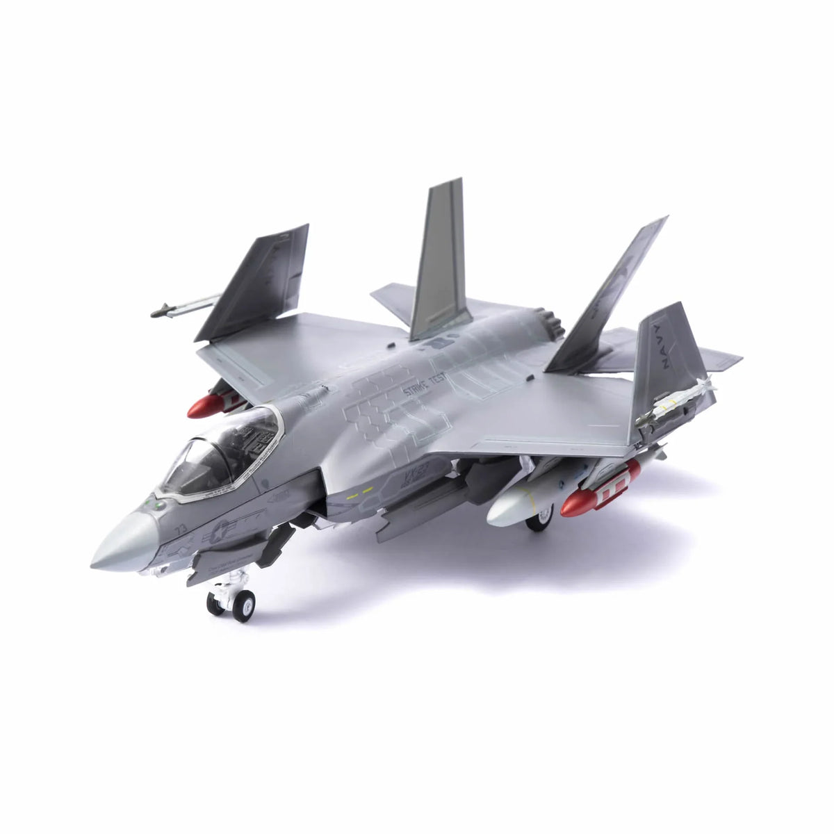 NUOTIE F-35C Lightning II diecast metal model in navy, front view