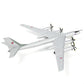 1/200 Tupolev TU-95 Bear Bomber Aircraft Model Metal Aircraft Model Kit Military Bomber Airplane Model with Stand for Adult Military Enthusiast Collection Display or Gift