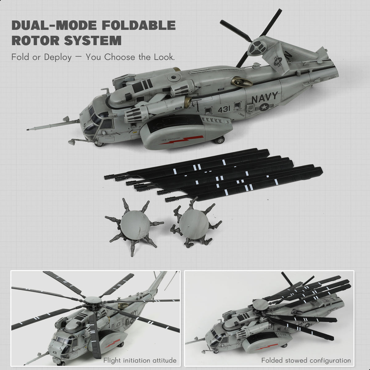NUOTIE 1/72 MH-53E Sea Dragon Diecast Metal Helicopter Model