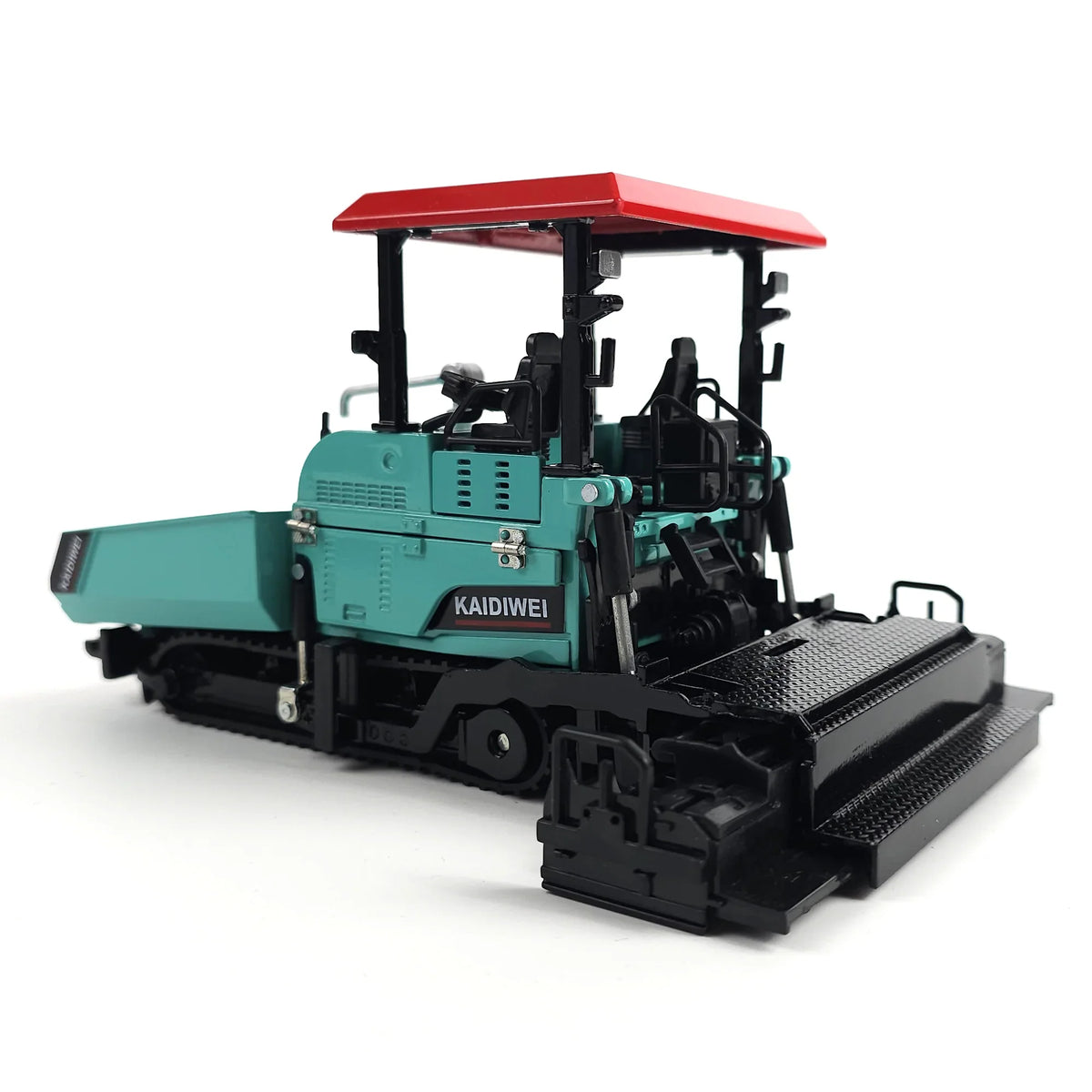 RISOPEN 1:40 die-cast construction asphalt paver scale model in teal and red