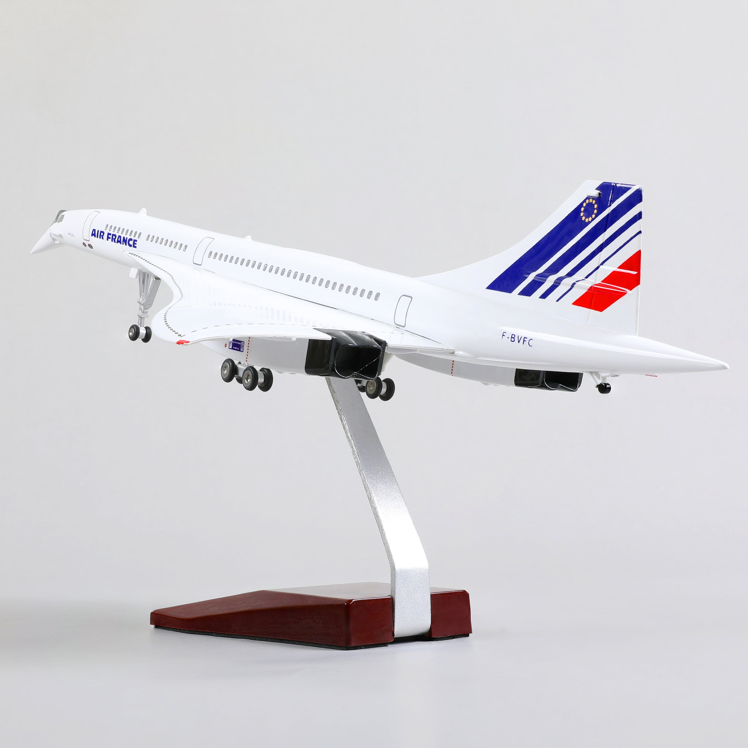 1:125 Concorde Air France Diecast Airplane Model | Finished Large Scale Supersonic Jet Display