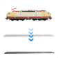 1:87 Scale 1973 BR103 226-7 Train Model Set Plastic Locomotive Train with Track Set Stuff Train Ornament Model Adult Train Collection Set Train Gift for Kid (No Assembly Required)