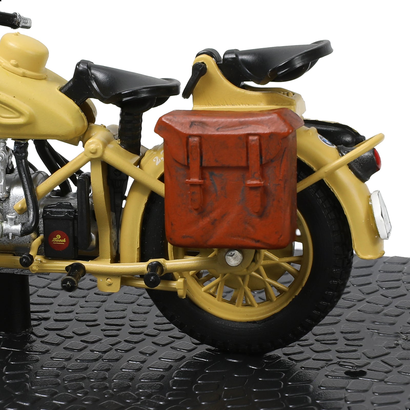 1/24 Die-cast Finished WWII German Military Motorcycle R75 with Panzerfaust 30, BMW