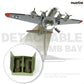 1/72 B-17G Fortress Diecast Metal Model - WWII US Heavy Bomber (Light Gray) with Stand by NUOTIE