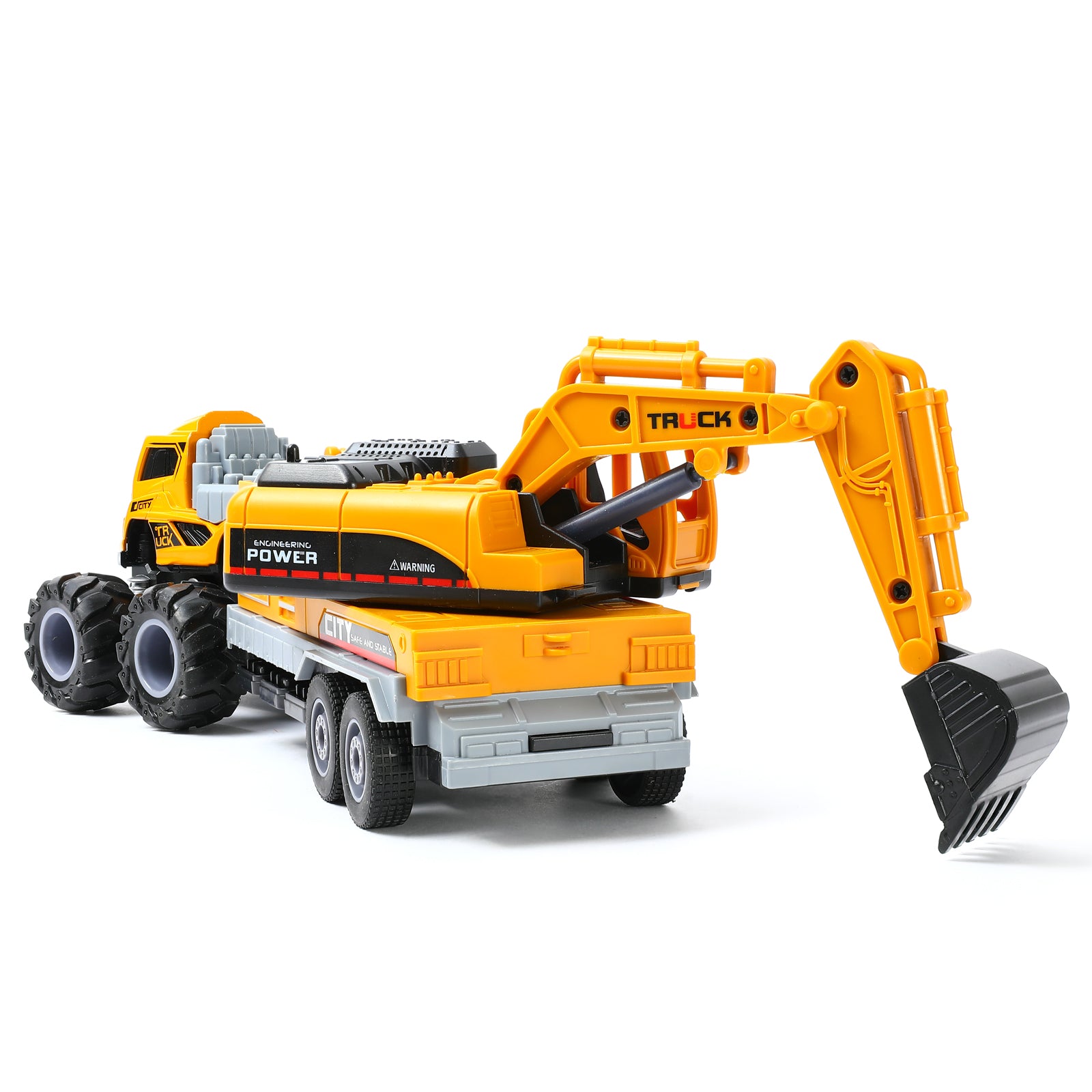 1:43 Die-cast Excavator Engineering Vehicle Model Kit, Metal Car