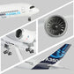 QIYUMOKE 1/150 Large Scale Airbus A350 Prototype Airplane Model with Stand for Adult Aviation Souvenir Plane Gift, Home or Office Desktop Decor