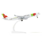 QUYUMOKE 1/300 TAP Air Portugal Airbus A330 Diecast Metal Aircraft Model with Stand for Aviation Enthusiasts as Gifts, Exhibition Decoration