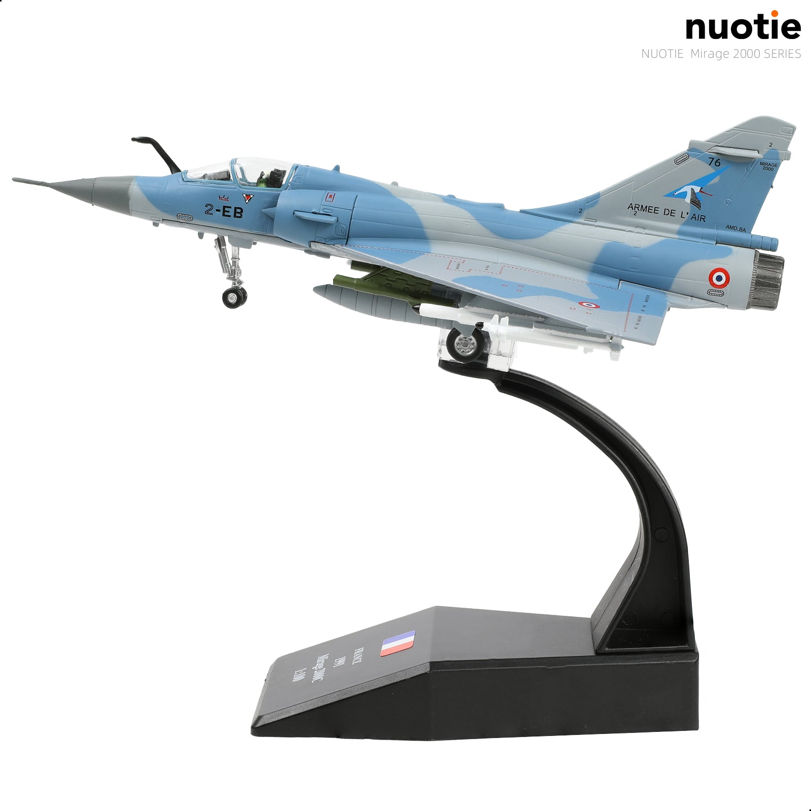 1/100 Mirage 2000C-5F Diecast Metal Model - French AF "3rd Stork Squadron" Fighter (2-EB)