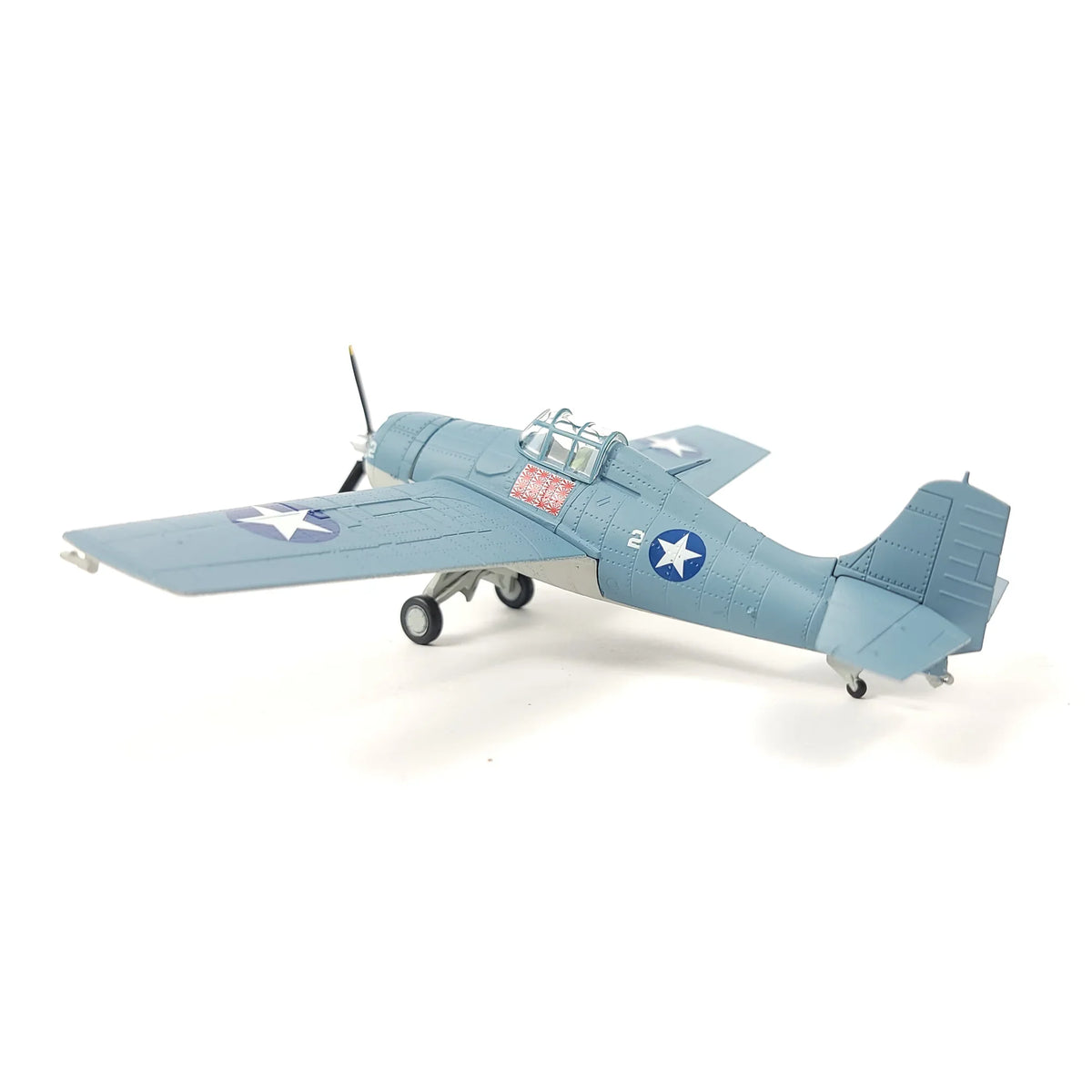 NUOTIE Model F4F Wildcat navy aircraft rear view