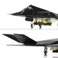 1/72 F-117 Nighthawk Stealth Striker Fighter U.S. Airforce Jet Model American Edwards AFB 85-831 Attack Aircraft Model Metal Diecast Plane Model Kit with Display Stand Collection Gift for Adult