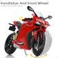 1:12 Motorcycle Model for Ducati 1199 Panigale Alloy Diecast Motorcycle Model Toy Mini Moto Gift（Red）