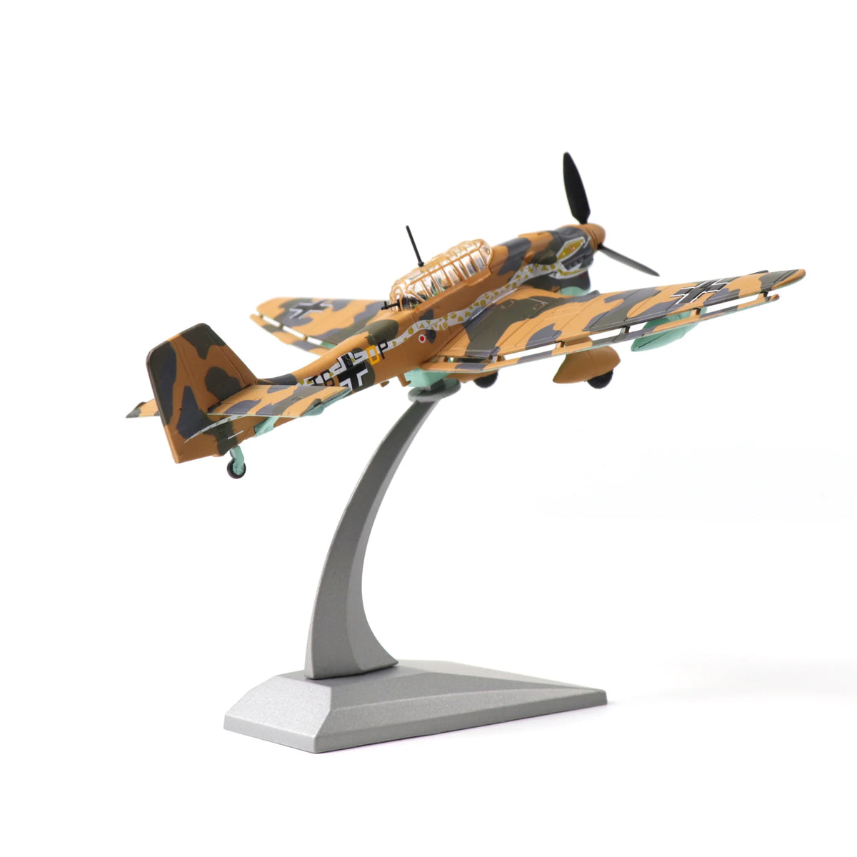 NUOTIE Model 1/72 scale Junkers Ju-87 Stuka diecast metal model aircraft in camouflage, side view