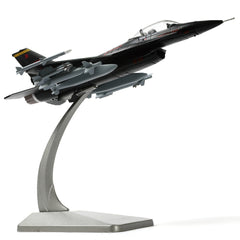 1/100 Scale F-16C Fighting Falcon Diecast Metal Model - Nellis AFB 57th Wing BLACK Aggressor Jet